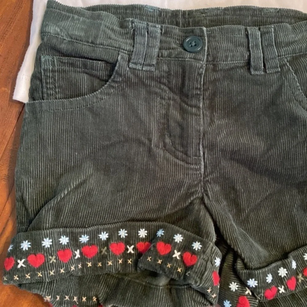Gymboree Reindeer Holiday Outfit Set Corduroy Shorts 3T
